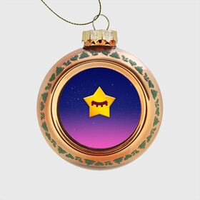 Стеклянный ёлочный шар с принтом SANDY SPACE - BRAWL STARS в городе Новоалтайск, Стекло | Диаметр: 80 мм | brawl | bull | colt | crow | game | games | leon | online | penny | poco | sandy | shelly | spike | star | stars | wanted | брав | бравл | браво | звезда | звезды | игра | игры | лого | онлайн | сенди | старс | сэнди