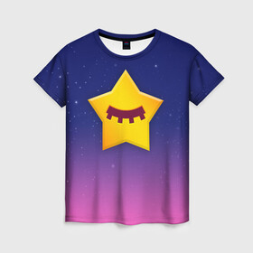 Женская футболка 3D с принтом SANDY SPACE - BRAWL STARS в городе Новоалтайск, 100% полиэфир ( синтетическое хлопкоподобное полотно) | прямой крой, круглый вырез горловины, длина до линии бедер | brawl | bull | colt | crow | game | games | leon | online | penny | poco | sandy | shelly | spike | star | stars | wanted | брав | бравл | браво | звезда | звезды | игра | игры | лого | онлайн | сенди | старс | сэнди