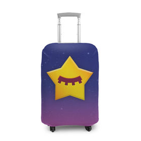 Чехол для чемодана 3D с принтом SANDY SPACE - BRAWL STARS в городе Новоалтайск, 86% полиэфир, 14% спандекс | двустороннее нанесение принта, прорези для ручек и колес | brawl | bull | colt | crow | game | games | leon | online | penny | poco | sandy | shelly | spike | star | stars | wanted | брав | бравл | браво | звезда | звезды | игра | игры | лого | онлайн | сенди | старс | сэнди