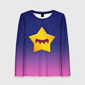 Женский лонгслив 3D с принтом SANDY SPACE - BRAWL STARS в городе Новоалтайск, 100% полиэстер | длинные рукава, круглый вырез горловины, полуприлегающий силуэт | brawl | bull | colt | crow | game | games | leon | online | penny | poco | sandy | shelly | spike | star | stars | wanted | брав | бравл | браво | звезда | звезды | игра | игры | лого | онлайн | сенди | старс | сэнди