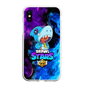 Чехол для iPhone XS Max матовый с принтом BRAWL STARS LEON SHARK в городе Новоалтайск, Силикон | Область печати: задняя сторона чехла, без боковых панелей | 8 bit | 8 бит | bibi | brawl stars | bull | coach mike | colt | crow | evil gene | gale | gene | leon | leon shark | max | mecha crow | mortis | mr.p | nani | phoenix | sally leon | sandy | shark | spike | sprout | stars | tara