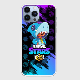 Чехол для iPhone 13 Pro Max с принтом BRAWL STARS LEON SHARK | ЛЕОН АКУЛА в городе Новоалтайск,  |  | Тематика изображения на принте: 8 bit | 8 бит | brawl stars | bull | colt | crow | leon | leon shark | shark | stars | акула | берли | ворон | динамайк | кольт | леон | леон акула | нита | спайк | шелли | эль примо
