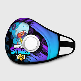 Маска из неопрена с принтом BRAWL STARS LEON SHARK в городе Новоалтайск, неопрен 100% | Форма огибающая нос. Резинки для ушей с дополнительной резинкой на затылке. Клапан для выдоха для активного дыхания при занятиях спортом. Эластичный материал маски и окантовки для лучшего растяжения и прилегания маски.  | 8 bit | 8 бит | brawl stars | bull | colt | crow | leon | leon shark | shark | stars | акула | берли | ворон | динамайк | кольт | леон | леон акула | нита | спайк | шелли | эль примо