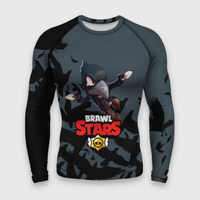 Мужской рашгард 3D с принтом BRAWL STARS CROW в городе Новоалтайск,  |  | 8 bit | 8 бит | brawl stars | bull | colt | crow | leon | leon shark | shark | stars | акула | берли | ворон | динамайк | кольт | леон | леон акула | нита | спайк | шелли | эль примо