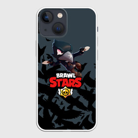 Чехол для iPhone 13 mini с принтом BRAWL STARS CROW в городе Новоалтайск,  |  | 8 bit | 8 бит | brawl stars | bull | colt | crow | leon | leon shark | shark | stars | акула | берли | ворон | динамайк | кольт | леон | леон акула | нита | спайк | шелли | эль примо