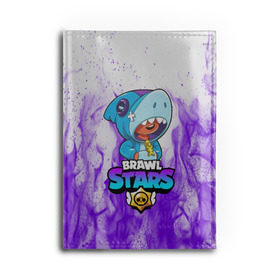 Обложка для автодокументов с принтом BRAWL STARS LEON SHARK в городе Новоалтайск, натуральная кожа |  размер 19,9*13 см; внутри 4 больших “конверта” для документов и один маленький отдел — туда идеально встанут права | 8 bit | 8 бит | brawl stars | bull | colt | crow | leon | leon shark | shark | stars | акула | берли | ворон | динамайк | кольт | леон | леон акула | нита | спайк | шелли | эль примо