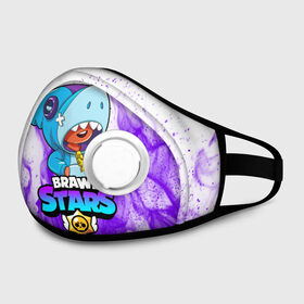 Маска из неопрена с принтом BRAWL STARS LEON SHARK в городе Новоалтайск, неопрен 100% | Форма огибающая нос. Резинки для ушей с дополнительной резинкой на затылке. Клапан для выдоха для активного дыхания при занятиях спортом. Эластичный материал маски и окантовки для лучшего растяжения и прилегания маски.  | Тематика изображения на принте: 8 bit | 8 бит | brawl stars | bull | colt | crow | leon | leon shark | shark | stars | акула | берли | ворон | динамайк | кольт | леон | леон акула | нита | спайк | шелли | эль примо