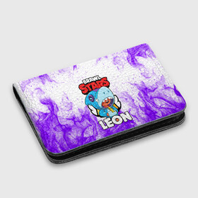Картхолдер с принтом с принтом BRAWL STARS LEON SHARK в городе Новоалтайск, натуральная матовая кожа | размер 7,3 х 10 см; кардхолдер имеет 4 кармана для карт; | 8 bit | 8 бит | brawl stars | bull | colt | crow | leon | leon shark | shark | stars | акула | берли | ворон | динамайк | кольт | леон | леон акула | нита | спайк | шелли | эль примо