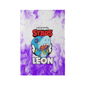 Обложка для паспорта матовая кожа с принтом BRAWL STARS LEON SHARK в городе Новоалтайск, натуральная матовая кожа | размер 19,3 х 13,7 см; прозрачные пластиковые крепления | 8 bit | 8 бит | brawl stars | bull | colt | crow | leon | leon shark | shark | stars | акула | берли | ворон | динамайк | кольт | леон | леон акула | нита | спайк | шелли | эль примо