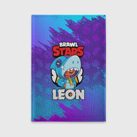 Обложка для автодокументов с принтом BRAWL STARS LEON SHARK в городе Новоалтайск, натуральная кожа |  размер 19,9*13 см; внутри 4 больших “конверта” для документов и один маленький отдел — туда идеально встанут права | Тематика изображения на принте: 8 bit | 8 бит | brawl stars | bull | colt | crow | leon | leon shark | shark | stars | акула | берли | ворон | динамайк | кольт | леон | леон акула | нита | спайк | шелли | эль примо