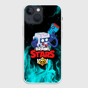 Чехол для iPhone 13 mini с принтом BRAWL STARS 8 BIT в городе Новоалтайск,  |  | 8 bit | 8 бит | brawl stars | bull | colt | crow | leon | leon shark | shark | stars | акула | берли | ворон | динамайк | кольт | леон | леон акула | нита | спайк | шелли | эль примо