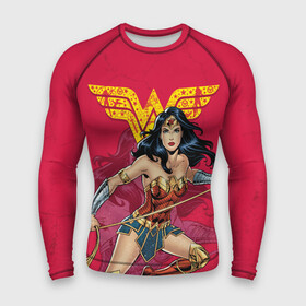 Мужской рашгард 3D с принтом Wonder Woman red в городе Новоалтайск,  |  | dc | dc comics | diana prince | shtatjl | wonder woman | вандер вуман | вондер вуман | диана принс | супер женщина | чудо женщина