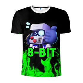 Мужская футболка 3D спортивная с принтом Brawl Stars 8-BIT в городе Новоалтайск, 100% полиэстер с улучшенными характеристиками | приталенный силуэт, круглая горловина, широкие плечи, сужается к линии бедра | 8 bit | 8 бит | brawl | brawl stars | crow | leon | stars | бравл | бравл старс | браво старс | игра | компьютерная | кров | леон | онлайн | старс
