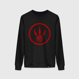 Женский свитшот хлопок с принтом Toronto Raptors alt в городе Новоалтайск, 100% хлопок | прямой крой, круглый вырез, на манжетах и по низу широкая трикотажная резинка  | nba | raptors | toronto | toronto raptors | баскетбол | нба | рэпторс | торонто | торонто рэпторс