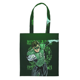 Шоппер 3D с принтом Green Lantern в городе Новоалтайск, 100% полиэстер | Плотность: 200 г/м2; Размер: 34×35 см; Высота лямок: 30 см | dc | dc comics | green lantern | shtatjl | зеленый фонарь