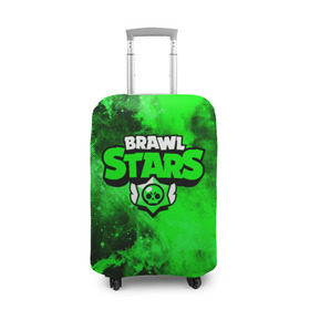 Чехол для чемодана 3D с принтом BRAWL STARS в городе Новоалтайск, 86% полиэфир, 14% спандекс | двустороннее нанесение принта, прорези для ручек и колес | android | brawl stars | crow | games | leon | mobile game | stars | бравл старс | ворон | игры | леон | мобильные игры