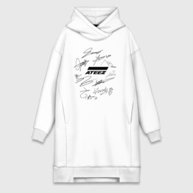 Платье-худи хлопок с принтом Ateez автографы в городе Новоалтайск,  |  | ateez | atiny | destiny | k pop | kpop | kq fellaz | атеез | атез | атэз | ёсан | к поп | кпоп | минки | сан | сонхва | тин поп | уён | хонджун | чонхо | эйтиз | эйтини | юнхо