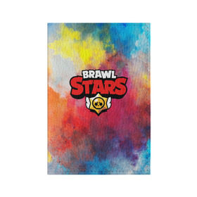Обложка для паспорта матовая кожа с принтом BRAWL STARS в городе Новоалтайск, натуральная матовая кожа | размер 19,3 х 13,7 см; прозрачные пластиковые крепления | android | brawl stars | crow | games | leon | mobile game | stars | бравл старс | ворон | игры | леон | мобильные игры