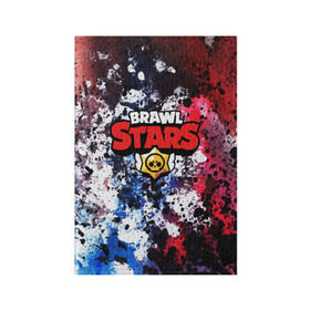 Обложка для паспорта матовая кожа с принтом BRAWL STARS в городе Новоалтайск, натуральная матовая кожа | размер 19,3 х 13,7 см; прозрачные пластиковые крепления | android | brawl stars | crow | games | leon | mobile game | stars | бравл старс | ворон | игры | леон | мобильные игры