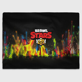Плед 3D с принтом BRAWL STARS в городе Новоалтайск, 100% полиэстер | закругленные углы, все края обработаны. Ткань не мнется и не растягивается | android | brawl stars | crow | games | leon | mobile game | stars | бравл старс | ворон | игры | леон | мобильные игры