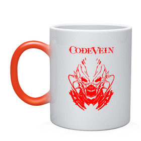 Кружка хамелеон с принтом CODE VEIN в городе Новоалтайск, керамика | меняет цвет при нагревании, емкость 330 мл | Тематика изображения на принте: anime | code vein | io | louis | mia | oliver | аниме | джек | дэвис. | ева | ио | карен | коко | луи | мия карнштейн | оливер | рин