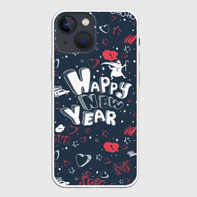 Чехол для iPhone 13 mini с принтом Happy new Year в городе Новоалтайск,  |  | happy new year | santa | дед мороз | каникулы | мороз | новогодний свитер | новый год | оливье | праздник | рождество | санта клаус | свитер новогодний | снег | снегурочка | снежинки