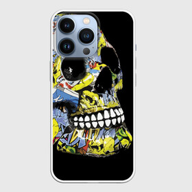 Чехол для iPhone 13 Pro с принтом Graffiti в городе Новоалтайск,  |  | color | fashion | graffiti | grin | jaw | orbits | skull | teeth | глазницы | граффити | зубы | мода | оскал | цвет | череп