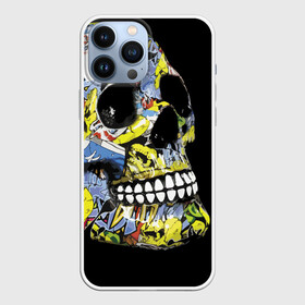 Чехол для iPhone 13 Pro Max с принтом Graffiti в городе Новоалтайск,  |  | color | fashion | graffiti | grin | jaw | orbits | skull | teeth | глазницы | граффити | зубы | мода | оскал | цвет | череп
