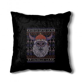 Подушка 3D с принтом Vikings Xmas Sweater в городе Новоалтайск, наволочка – 100% полиэстер, наполнитель – холлофайбер (легкий наполнитель, не вызывает аллергию). | состоит из подушки и наволочки. Наволочка на молнии, легко снимается для стирки | christmas | king | new | ragnar | skandinavia | snow | snowflakes | valhalla | vikings | xmas | year | вальхалла | викинги | год | король | новый | рагнар | рождество | скандинавия | снег