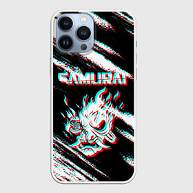 Чехол для iPhone 13 Pro Max с принтом Samurai | Glitch. в городе Новоалтайск,  |  | Тематика изображения на принте: cbp | cyberpunk 2077 | glitch | samurai | глитч | игра | киберпанк 2077 | самурай