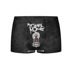 Мужские трусы 3D с принтом My Chemical Romance в городе Новоалтайск, 50% хлопок, 50% полиэстер | классическая посадка, на поясе мягкая тканевая резинка | Тематика изображения на принте: gerard way | mcr | my chemical romance | альтернативный | группа | джерард уэй | май кемикал романс | мкр | мой химический роман | мхр | мцр | панк | поп | поппанк | рок | рэй торо