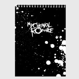 Скетчбук с принтом My Chemical Romance в городе Новоалтайск, 100% бумага
 | 48 листов, плотность листов — 100 г/м2, плотность картонной обложки — 250 г/м2. Листы скреплены сверху удобной пружинной спиралью | gerard way | mcr | my chemical romance | альтернативный | группа | джерард уэй | май кемикал романс | мкр | мой химический роман | мхр | мцр | панк | поп | поппанк | рок | рэй торо