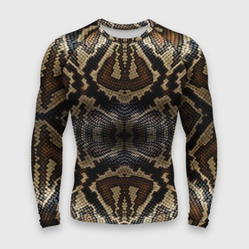 Мужской рашгард 3D с принтом Snakeskin в городе Новоалтайск,  |  | animals | cold blooded animal | snake | snakeskin | textures. | животное | животные | змеиная кожа | змея | текстуры | хладнокровное