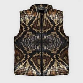 Мужской жилет утепленный 3D с принтом Snakeskin в городе Новоалтайск,  |  | animals | cold blooded animal | snake | snakeskin | textures. | животное | животные | змеиная кожа | змея | текстуры | хладнокровное