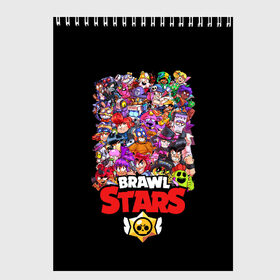Скетчбук с принтом BRAWL STARS в городе Новоалтайск, 100% бумага
 | 48 листов, плотность листов — 100 г/м2, плотность картонной обложки — 250 г/м2. Листы скреплены сверху удобной пружинной спиралью | brawl stars | bull | colt | crow | leon | leon shark | shark | stars | акула | берли | ворон | динамайк | кольт | леон | леон акула | нита | спайк | шелли | эль примо