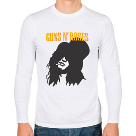 Мужской лонгслив хлопок с принтом Guns n roses в городе Новоалтайск, 100% хлопок |  | axl rose | geffen records | gnr | guns | rock | roses | slash | гансы | пистолеты | розы | рок | слеш | эксл роуз