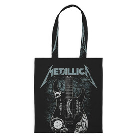 Шоппер 3D с принтом Metallica в городе Новоалтайск, 100% полиэстер | Плотность: 200 г/м2; Размер: 34×35 см; Высота лямок: 30 см | heavy metal | metal | metallica | гитара | группы | метал | металлика | музыка | рок | трэш метал | хєви метал