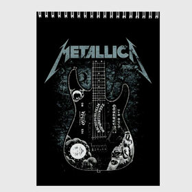Скетчбук с принтом Metallica в городе Новоалтайск, 100% бумага
 | 48 листов, плотность листов — 100 г/м2, плотность картонной обложки — 250 г/м2. Листы скреплены сверху удобной пружинной спиралью | heavy metal | metal | metallica | гитара | группы | метал | металлика | музыка | рок | трэш метал | хєви метал