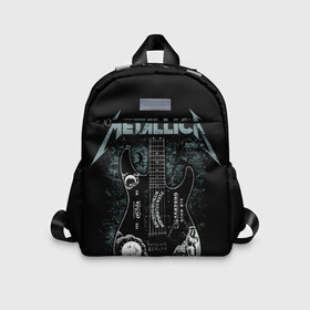 Детский рюкзак 3D с принтом Metallica в городе Новоалтайск, 100% полиэстер | лямки с регулируемой длиной, сверху петелька, чтобы рюкзак можно было повесить на вешалку. Основное отделение закрывается на молнию, как и внешний карман. Внутри дополнительный карман. По бокам два дополнительных кармашка | Тематика изображения на принте: heavy metal | metal | metallica | гитара | группы | метал | металлика | музыка | рок | трэш метал | хєви метал