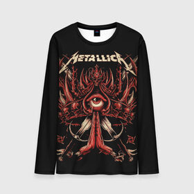 Мужской лонгслив 3D с принтом Metallica в городе Новоалтайск, 100% полиэстер | длинные рукава, круглый вырез горловины, полуприлегающий силуэт | heavy metal | metal | metallica | гитара | группы | метал | металлика | музыка | рок | трэш метал | хєви метал