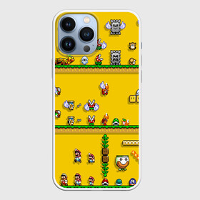 Чехол для iPhone 13 Pro Max с принтом MARIO 2020 в городе Новоалтайск,  |  | Тематика изображения на принте: concept art | enemies | first level | fungus | game art | kirbys adventure | luigi’s mansion | mario | mario bros | minimalism | pixels | super mario | super mario 2 | марио