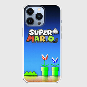 Чехол для iPhone 13 Pro с принтом Super Mario в городе Новоалтайск,  |  | Тематика изображения на принте: concept art | enemies | first level | fungus | game art | kirbys adventure | luigi’s mansion | mario | mario bros | minimalism | pixels | super mario | super mario 2 | марио