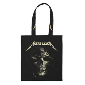 Шоппер 3D с принтом Metallica в городе Новоалтайск, 100% полиэстер | Плотность: 200 г/м2; Размер: 34×35 см; Высота лямок: 30 см | heavy metal | metal | metallica | гитара | группы | метал | металлика | музыка | рок | трэш метал | хєви метал