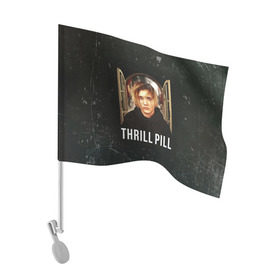 Флаг для автомобиля с принтом THRILL PILL - Грустная Песня в городе Новоалтайск, 100% полиэстер | Размер: 30*21 см | fuelle | logo | music | noir | pil | pill | rap | raper | symbol | thril | thrill | tril | trill | дамб | лого | музыка | пил | пилл | рэп | рэппер | сам | символ | трил | трилл | тхрил | тхрилл | фотографии | щит