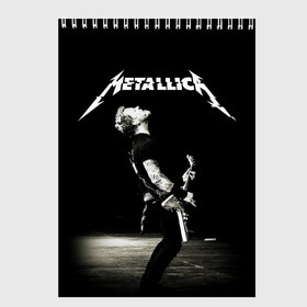Скетчбук с принтом Metallica в городе Новоалтайск, 100% бумага
 | 48 листов, плотность листов — 100 г/м2, плотность картонной обложки — 250 г/м2. Листы скреплены сверху удобной пружинной спиралью | heavy metal | metal | metallica | гитара | группы | метал | металлика | музыка | рок | трэш метал | хєви метал