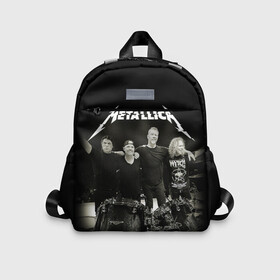 Детский рюкзак 3D с принтом Metallica в городе Новоалтайск, 100% полиэстер | лямки с регулируемой длиной, сверху петелька, чтобы рюкзак можно было повесить на вешалку. Основное отделение закрывается на молнию, как и внешний карман. Внутри дополнительный карман. По бокам два дополнительных кармашка | Тематика изображения на принте: heavy metal | metal | metallica | гитара | группы | метал | металлика | музыка | рок | трэш метал | хєви метал