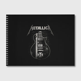 Альбом для рисования с принтом Metallica в городе Новоалтайск, 100% бумага
 | матовая бумага, плотность 200 мг. | Тематика изображения на принте: heavy metal | metal | metallica | гитара | группы | метал | металлика | музыка | рок | трэш метал | хєви метал