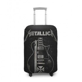Чехол для чемодана 3D с принтом Metallica в городе Новоалтайск, 86% полиэфир, 14% спандекс | двустороннее нанесение принта, прорези для ручек и колес | heavy metal | metal | metallica | гитара | группы | метал | металлика | музыка | рок | трэш метал | хєви метал
