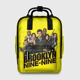 Женский рюкзак 3D с принтом Brooklyn Nine-Nine в городе Новоалтайск, 100% полиэстер | лямки с регулируемой длиной, сверху ручки, чтобы рюкзак нести как сумку. Основное отделение закрывается на молнию, как и внешний карман. Внутри два дополнительных кармана, один из которых закрывается на молнию. По бокам два дополнительных кармашка, куда поместится маленькая бутылочка
 | Тематика изображения на принте: 9 9 | 99 | andy | beatriz | brooklyn | detective | diaz | jake | nine nine | peralta | rosa | samberg | stephanie | беатрис | бруклин | детектив | джейк | перальта | роза | стефани | сэмберг | энди