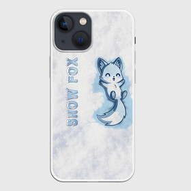 Чехол для iPhone 13 mini с принтом Snow fox в городе Новоалтайск,  |  | fox | snow | лис | лиса | лисёнок | лисичка | снег | снежная